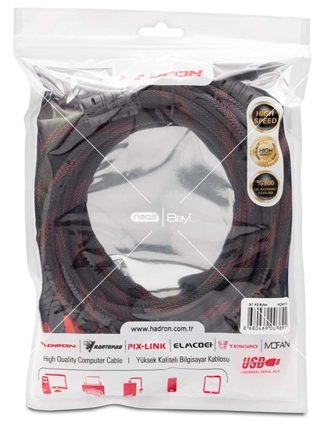 Hadron HN4327 HDMI KABLO ÖRGÜLÜ 30MT