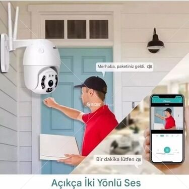 Okam 3011 Tek Kamera 3MP Hareketli Wifi Akıllı Kamera , Yapay Zeka, Gece Görüş, Karşılıklı Konuşma