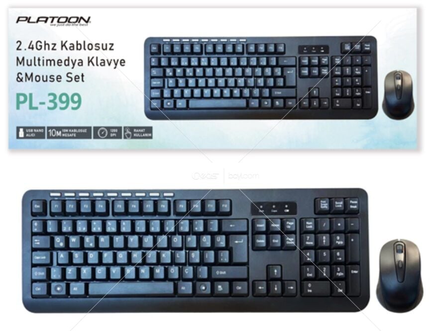 PL-399 WİRELESS (KABLOSUZ) MULTİMEDİA KLAVYE MOUSE SET