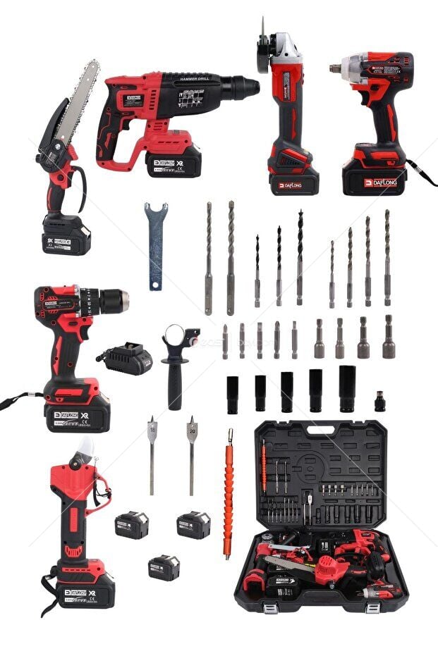 DAFLONG 6'LI SET DAL BUDAMA MAKİNASI+DİJİTAL MAKAS