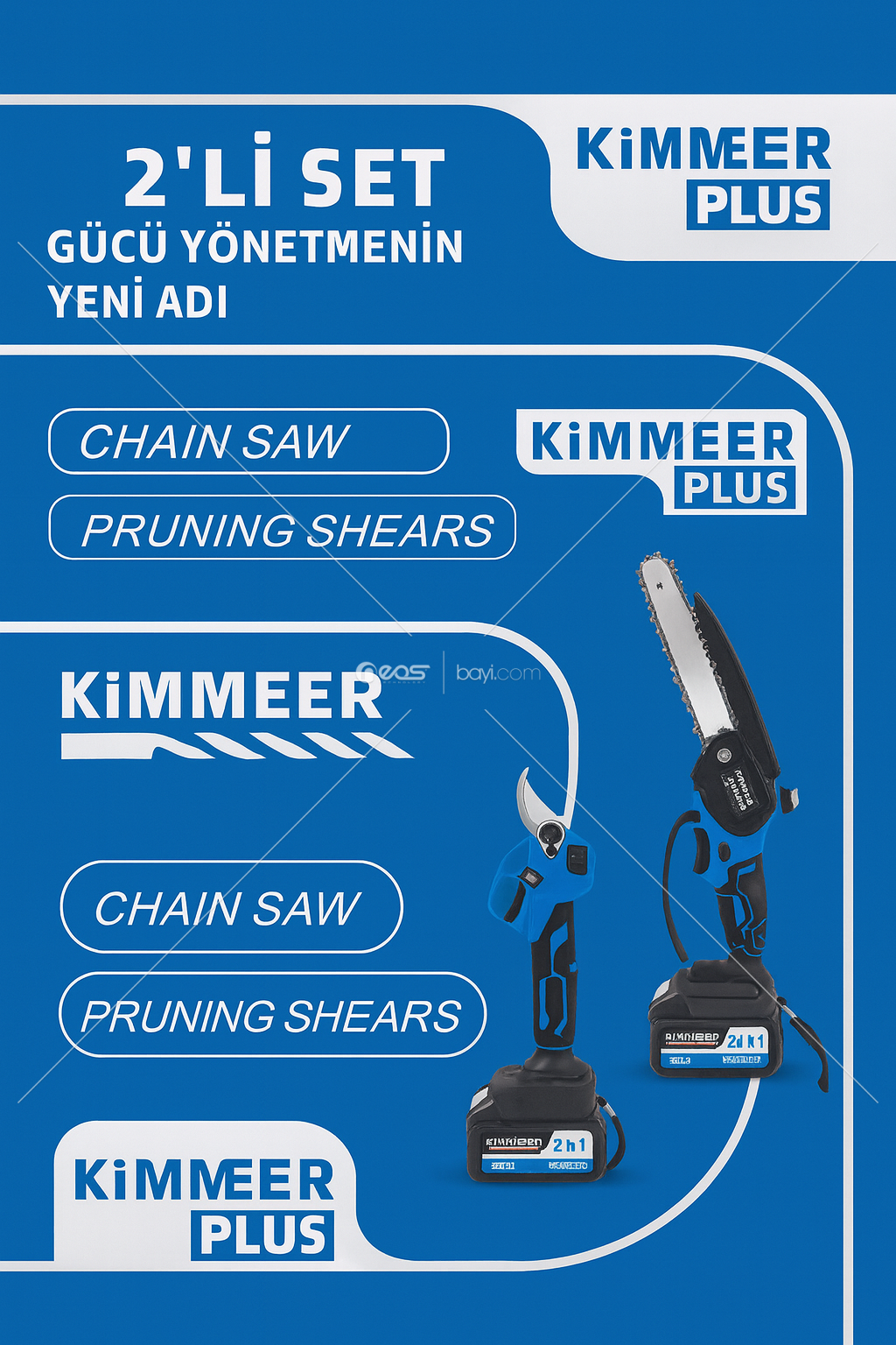 KİMMERPLUS 2'LİSET BUDAMA+TESTERE