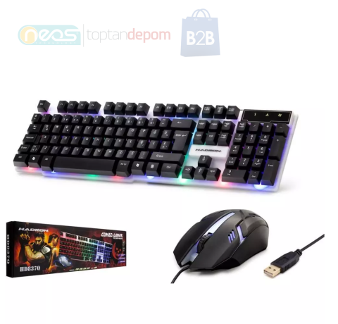 Hadron HD837 Ledli̇ Oyuncu Klavye Mouse Set
