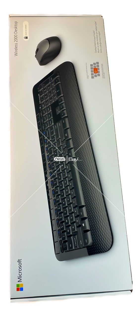 Microsoft 2000 M7J-00011 Wireless Klavye + Mouse Set