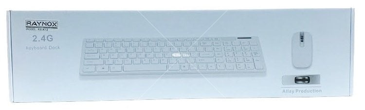 Raynox Rx-K12 Kablosuz Klavye Mouse Set Beyaz