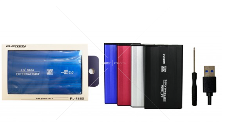 PL-8880 PLASTİK KASA 2,5 SATA USB 2.0 HARDDİSK KUTUSU