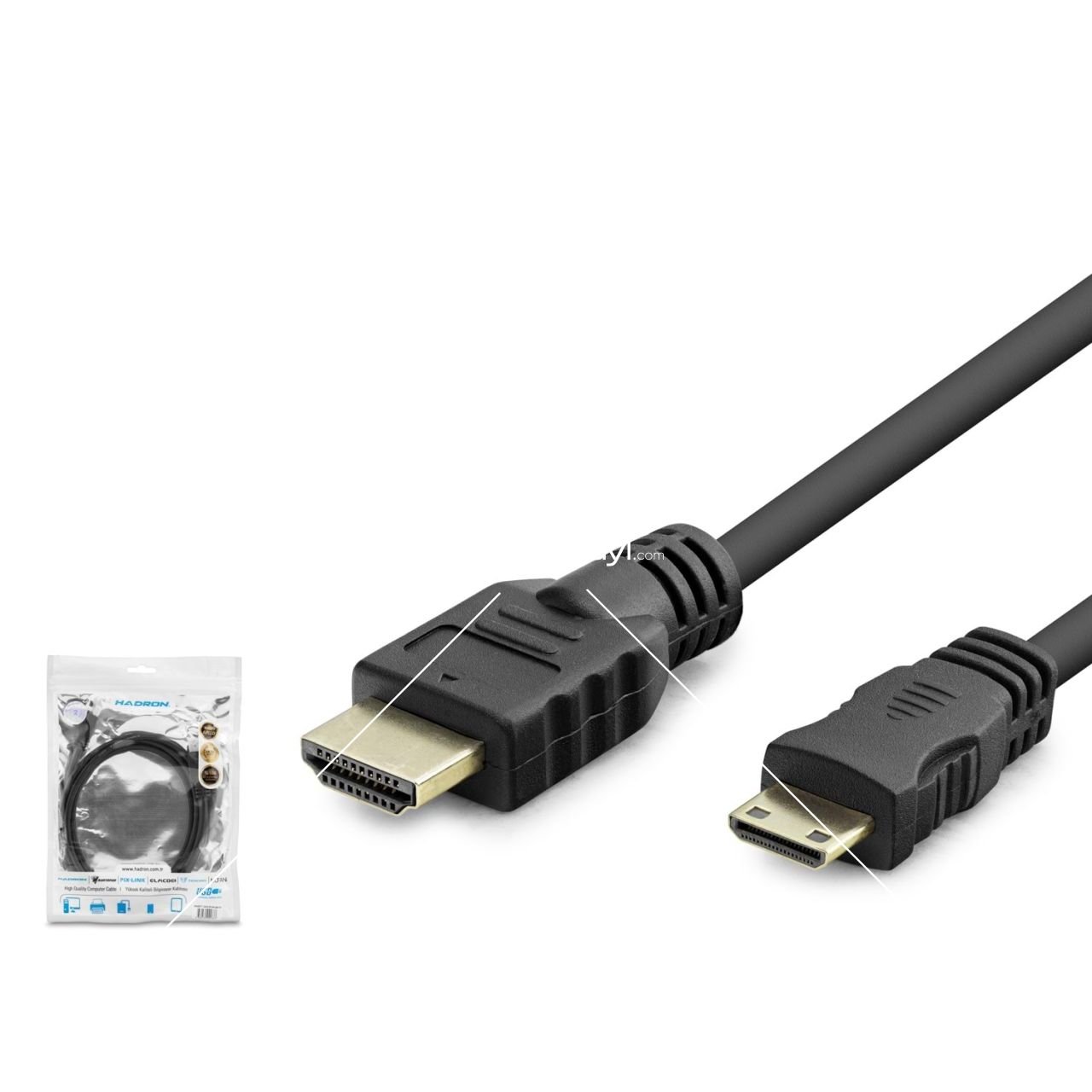 HADRON HDX2009(4071) HDMI KABLO TO MİNİ HDMI 1.5MT