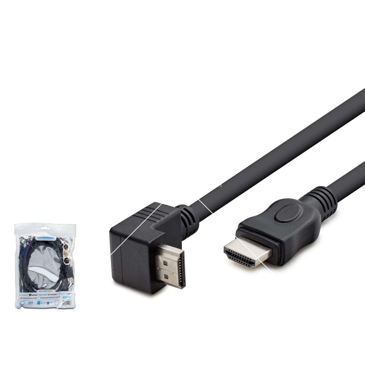 HADRON HDX2016(4402) HDMI KABLO L TİP 1.5MT