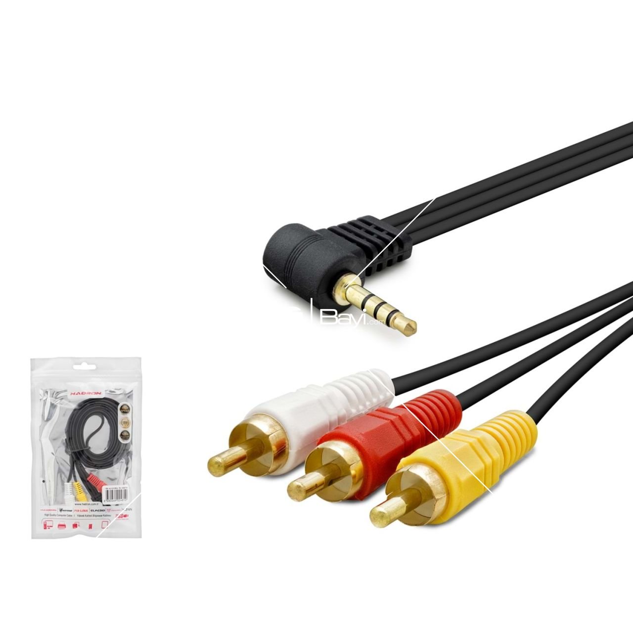 HADRON HR4710 AUX TO 3RCA KABLO 1.5MT