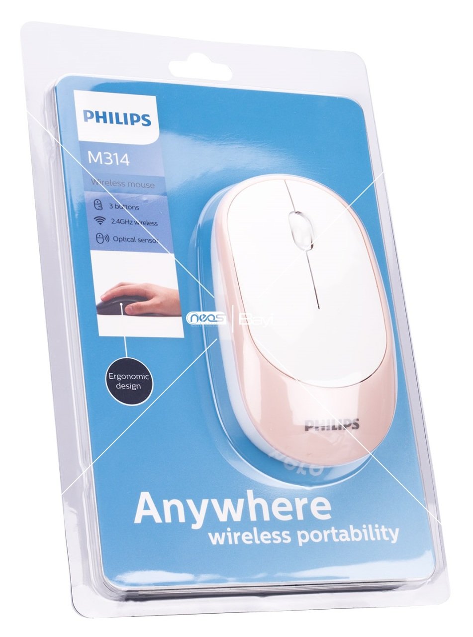 Philips SPK7314 2.4Ghz Rose Gold 800/1000/1200/1600dpi Kablosuz Mouse