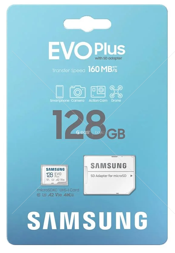 Samsung Evo Plus 128 GB microSDXC 130MB/sn MB-MC128KA/TR Hafıza Kartı