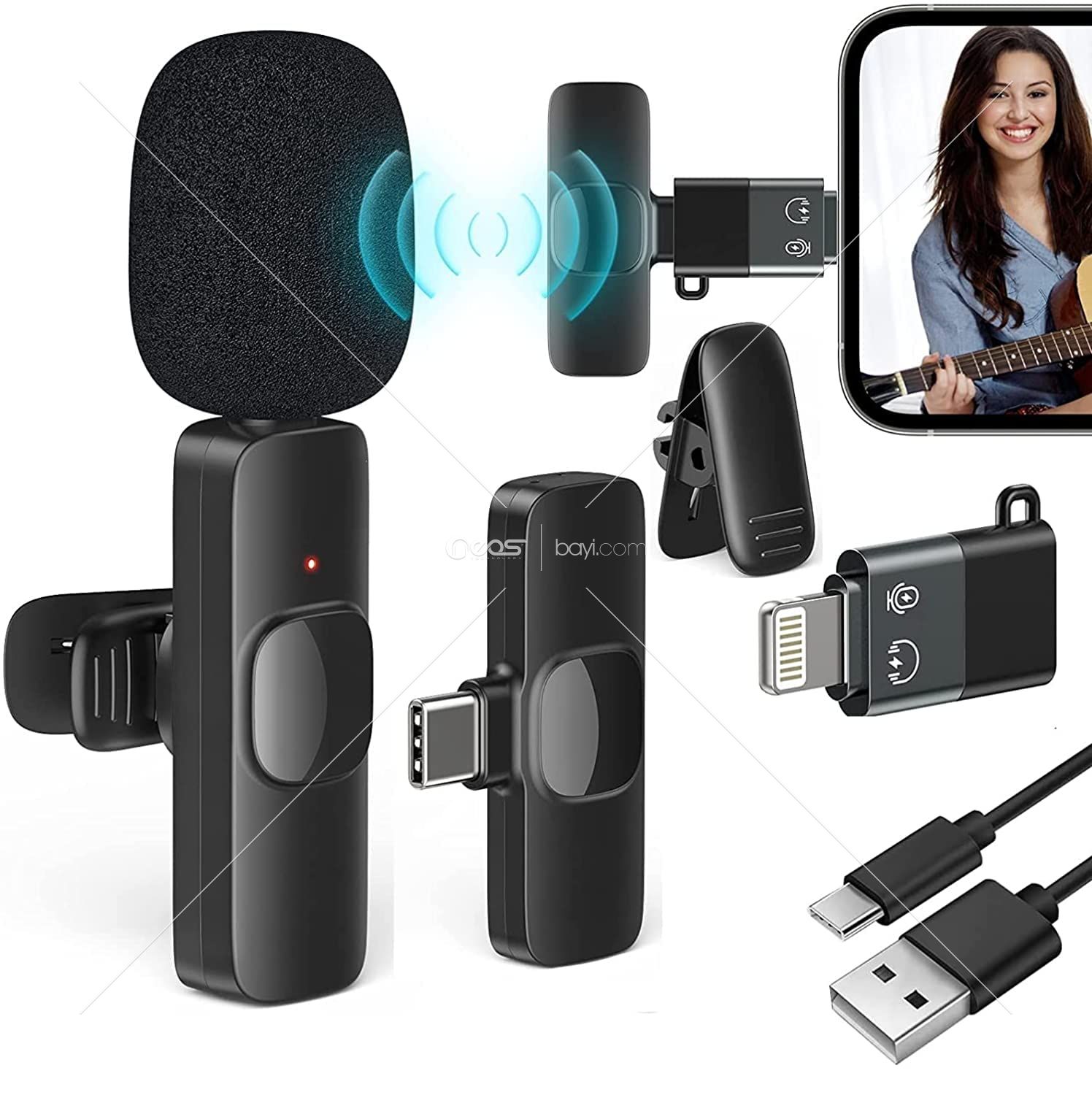 K8 Yaka Mikrofonu Bluetooth