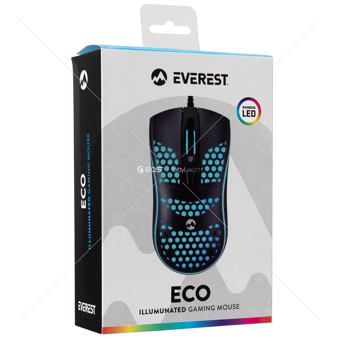 Everest SM-654 ECO Usb Siyah 4D Optik LED Işıklı Gaming Oyuncu Mouse