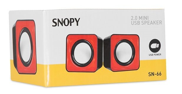 Snopy SN-66 2.0 Kırmızı USB Speaker