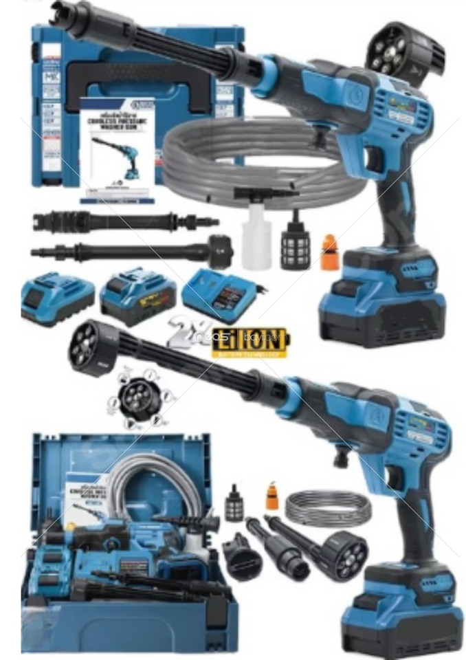 Çift Akülü Yüksek Basınçlı Bahçe ve Oto Yıkama Makinesi