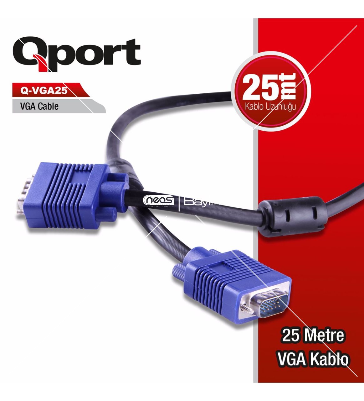 QPORT Q-VGA25 25MT VGA KABLO