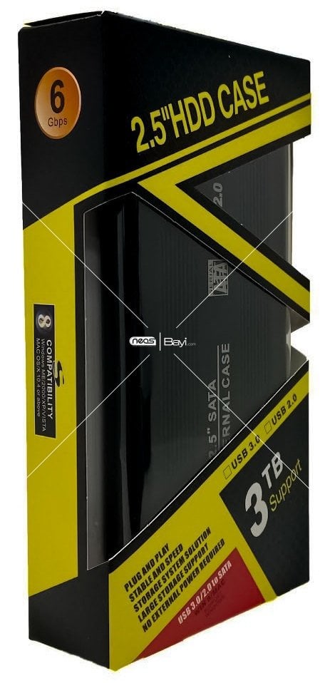 Nivatech 2.50 Harddisk Kutusu 2.0 Sata Black