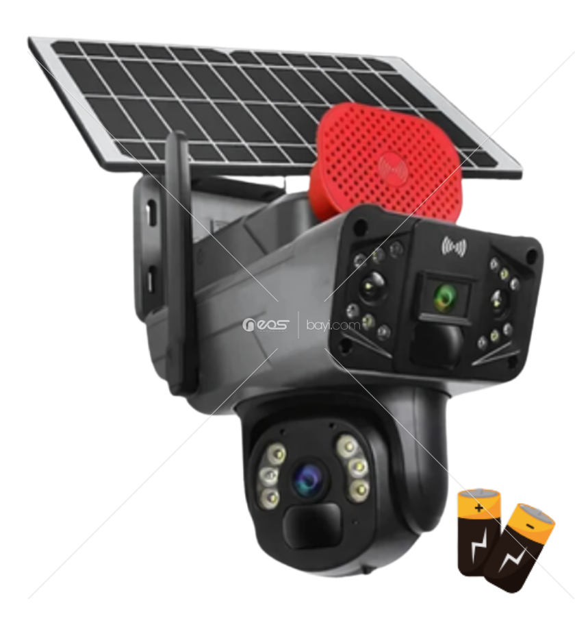 OKAM 3915 4G SİMKART KAMERA 6MP 3 KAMERA SİREN 95DB