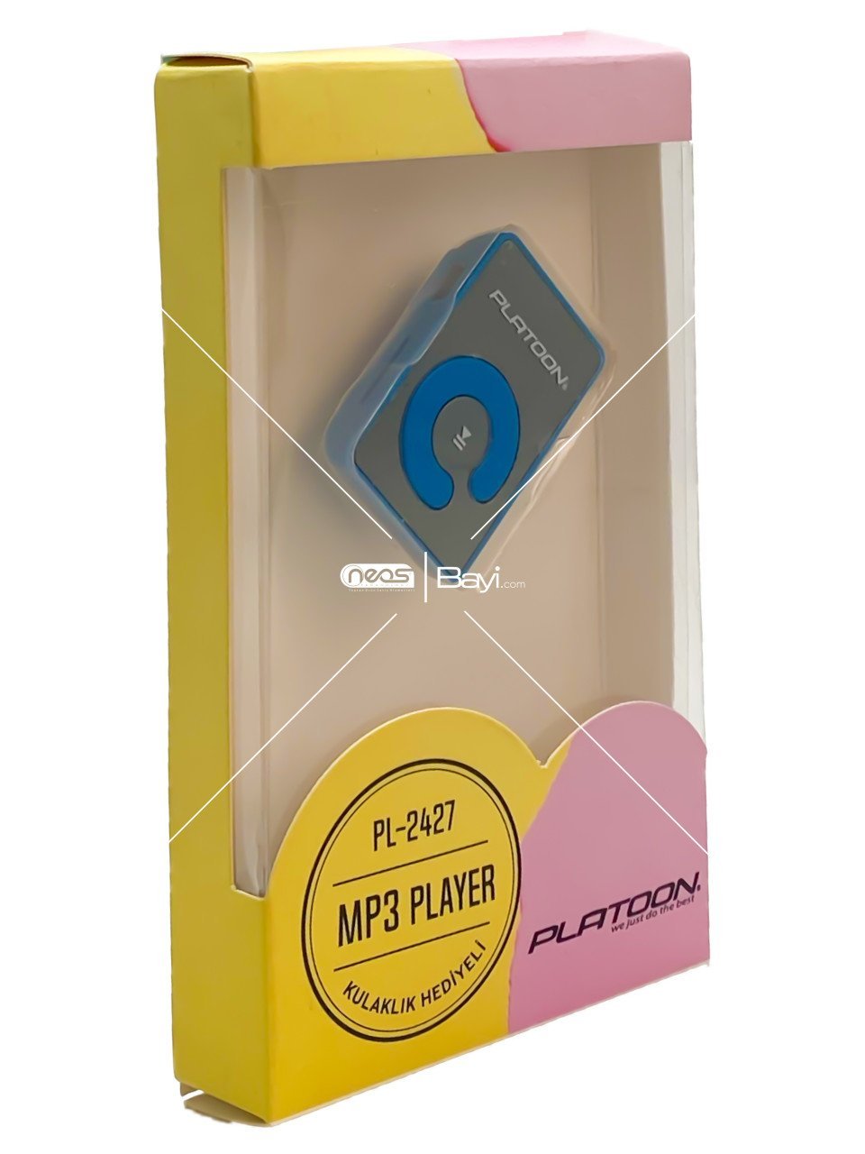 Platoon PL-2427 Mp3 Player Mavi Aynalı