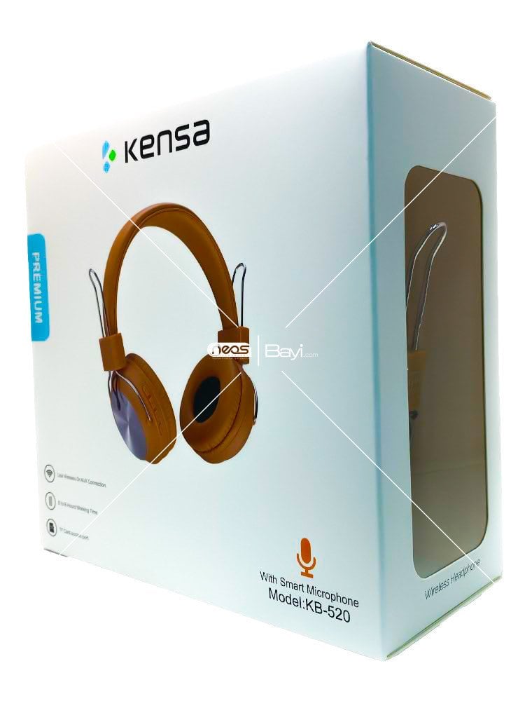 Kensa KB-520 Wireless Headset TF Card Brown