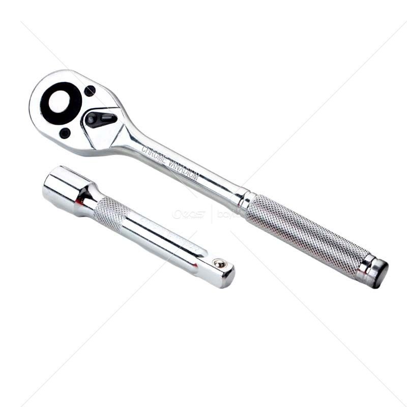 Yüksek Kaliteli 12 Parça El Aleti Seti Araba Tamircisi Cırcır Soket Anahtarı Alet Seti Saplı