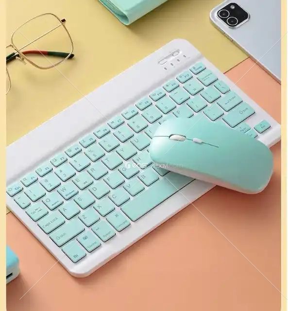 Apple Teclado iPad Xiaomi Samsung Huawei Telefon Tablet Kablosuz Klavye Android IOS Windows İçin Kablosuz Klavye ( RENK KARISIK GELİCEKTİR)