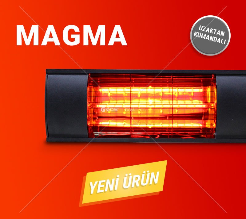 Magma Kısa Kademeli Dış Mekan Su Geçirmez Isıtıcı