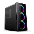 Rampage X-CORE 3 Adet Double Ring Rainbow Fanlı Usb 3.0 Pencereli Gaming Oyuncu Kasası