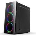 Rampage X-CORE 3 Adet Double Ring Rainbow Fanlı Usb 3.0 Pencereli Gaming Oyuncu Kasası
