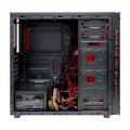 Gaming X8 300w Psu 4x32 Red Fan 2x2.0 Usb Mid Tower Oyuncu Bilgisayar Kasası BD9917501