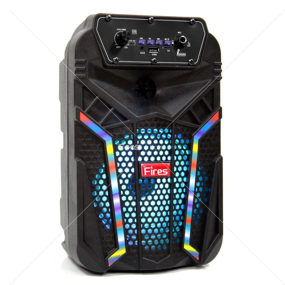 MİKROFONLU SPEAKER PL-4435 BT,SD,SUB GİRİŞLİ RGB IŞIKLI