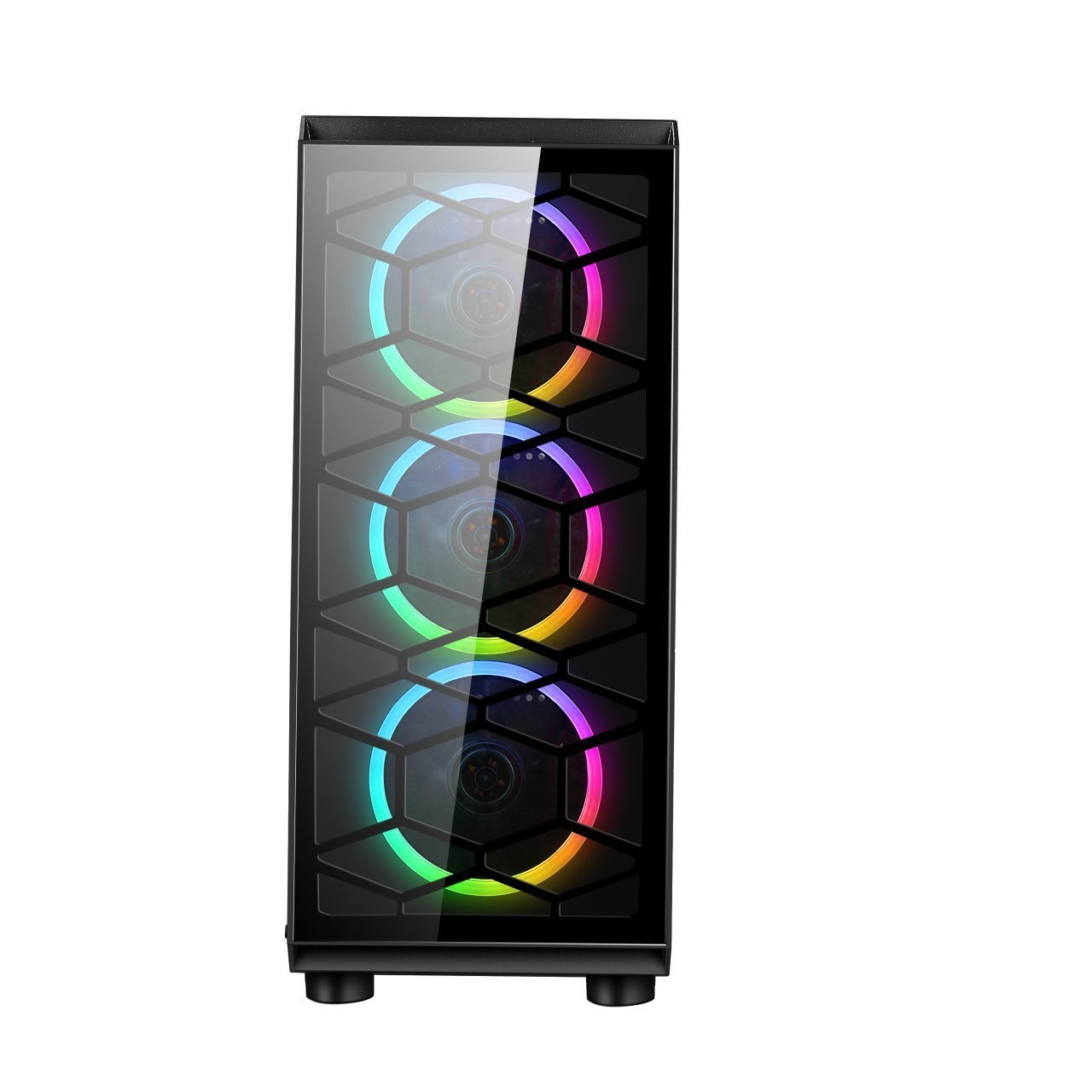 Gaming 300w Psu 4xRainbow Fan 2x2.0 Usb Mid Tower Oyuncu Bilgisayar Kasası 	BD9917500