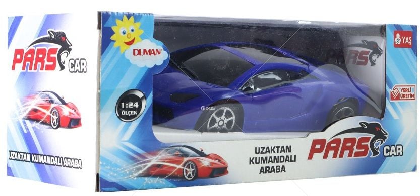 1:24 Pilli Uzaktan Kumandalı 2 Fonksiyonlu Lacivert Pars Lamborgini (RENK KARISIK)