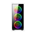 Gaming 400w Psu 4xRainbow Fan 1x3.0 Usb Mid Tower Oyuncu Bilgisayar Kasası BD9917496