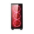 Gaming 300w Psu 4xSingle Color Red Fan 2x2.0 Usb Mid Tower Oyuncu Bilgisayar Kasası BD9917498