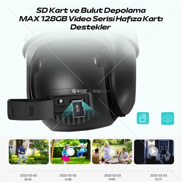 Syotech CSY-001 Outdoor Güvenlik Kamerası ALARM 95DB Wireless