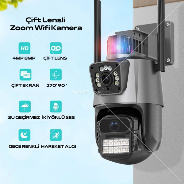 Syotech CSY-001 Outdoor Güvenlik Kamerası ALARM 95DB Wireless