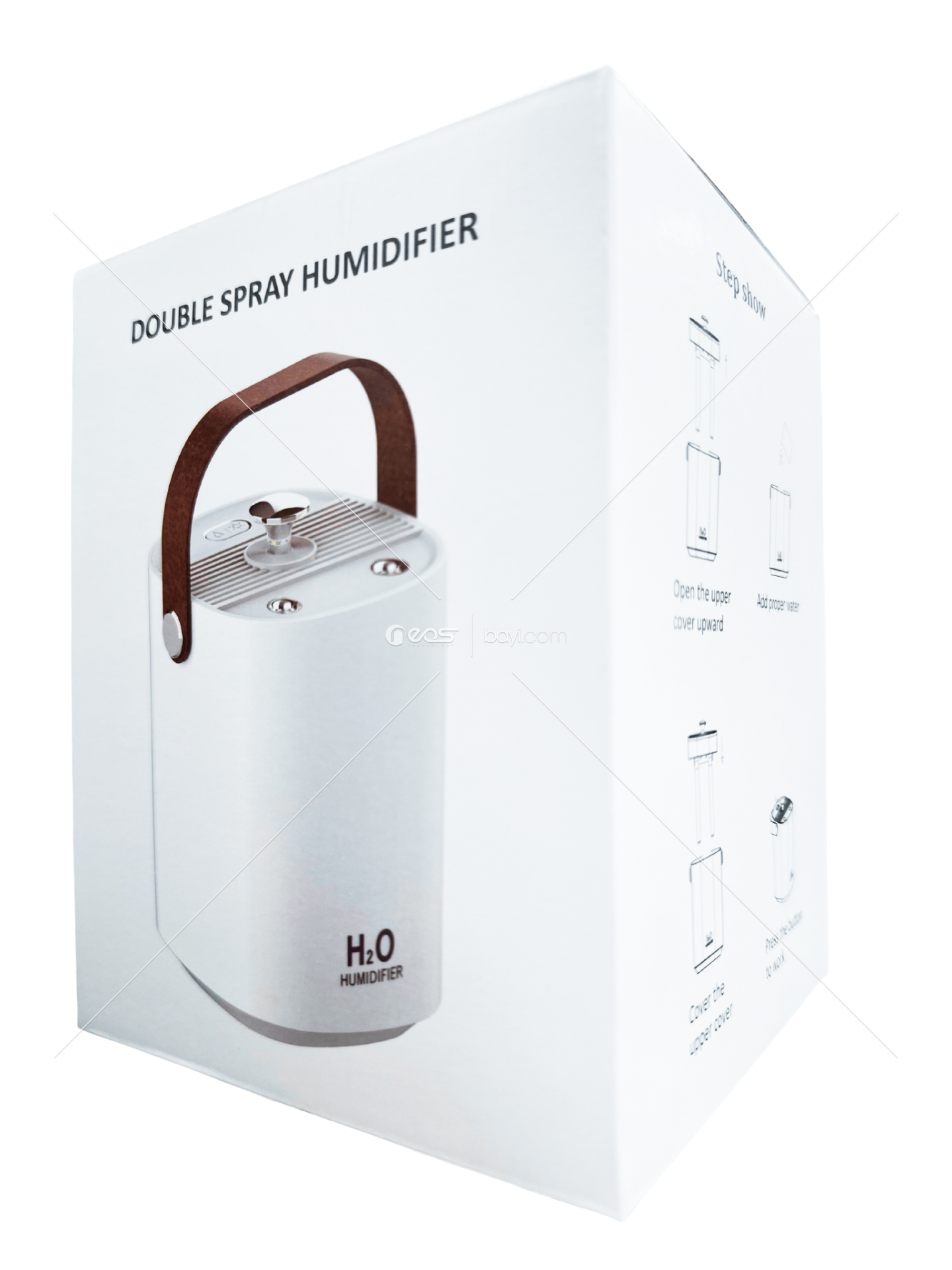 2023 yeni tasarım 1.2L taşıma kolu çift sprey H2O Nemlendirici USB şarj edilebilir Moda Hava Nemlendiriciler