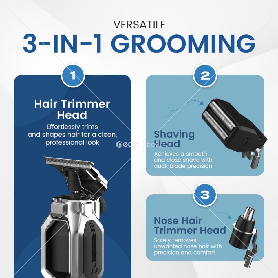 WİSİON  WS-8080 ÜÇ BASLIKLI TRAŞ MAKİNASI