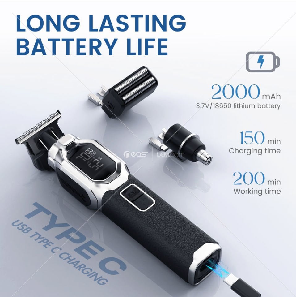 WİSİON  WS-8080 ÜÇ BASLIKLI TRAŞ MAKİNASI