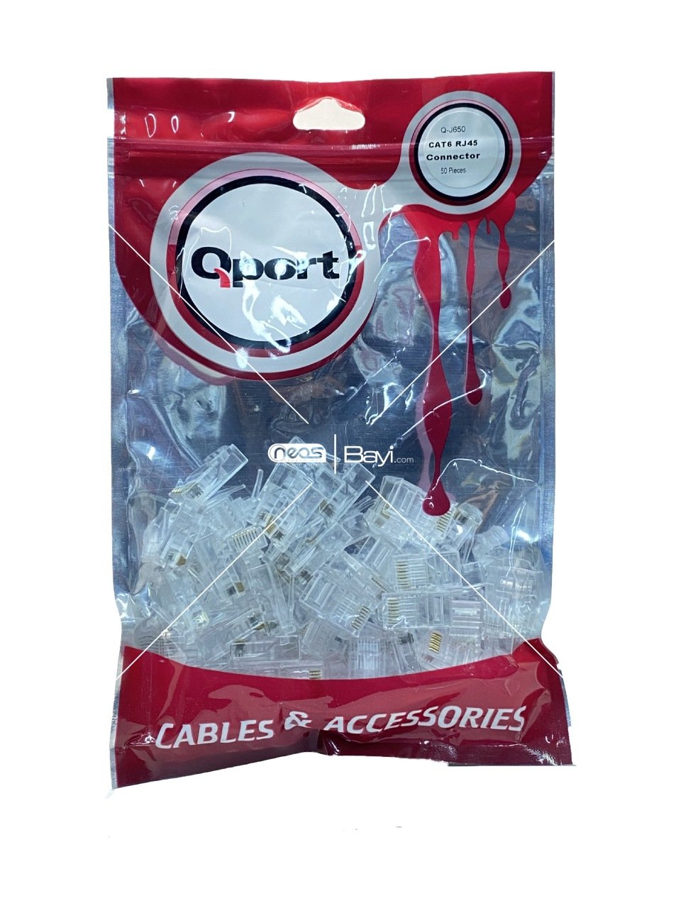 Q-Port J650 CAT6 Jack 50 Pcs