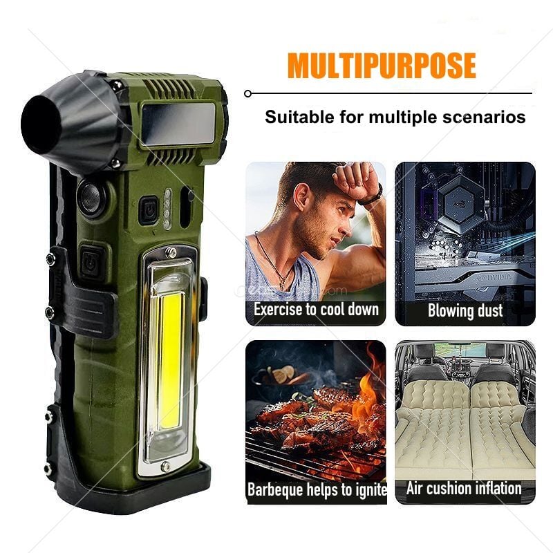 WİSİON WS128 JETFAN Şiddetli üfleme Turbo Fan el Mini Jet Fan kademesiz dişli taşınabilir Jet kurutma Blower Turbo Fan fırçasız araba hava Duster