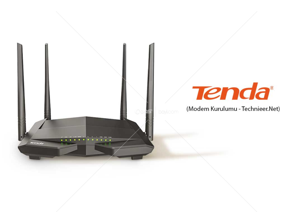Tenda V12 AC1200 Mbps Dual Band Kablosuz 4 x Gigabit Port Vdsl/adsl Modem Router ( Super Vdsl Profil 35B)