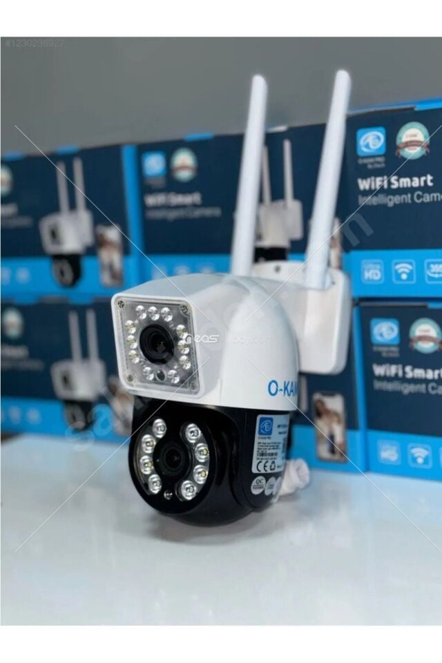 O-KAM 3012 6MP 3MP+3MP Çift Lens Wi-Fi PTZ Kamera | Renkli Gece Görüşü | Hareket Takibi |2 Yönlü Ses
