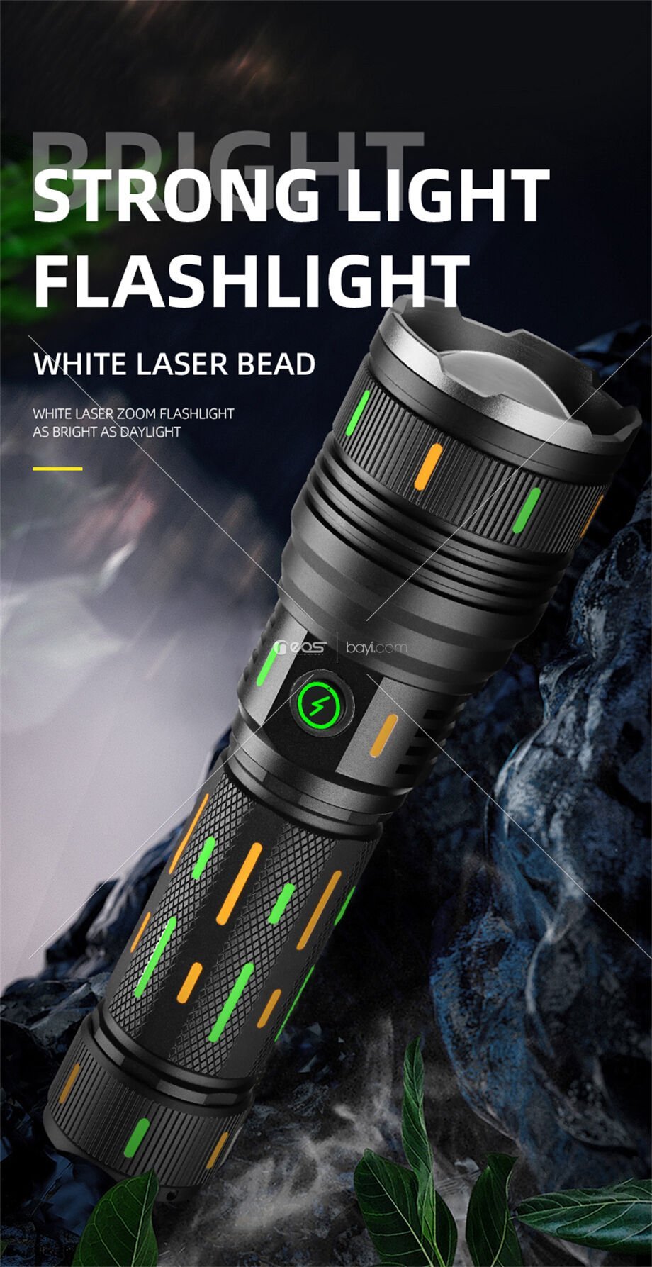 GOLD ORION OR-G66Y ÇOK FONKSİYONLU ŞARJ EDİLEBİLİR EL FENERİ