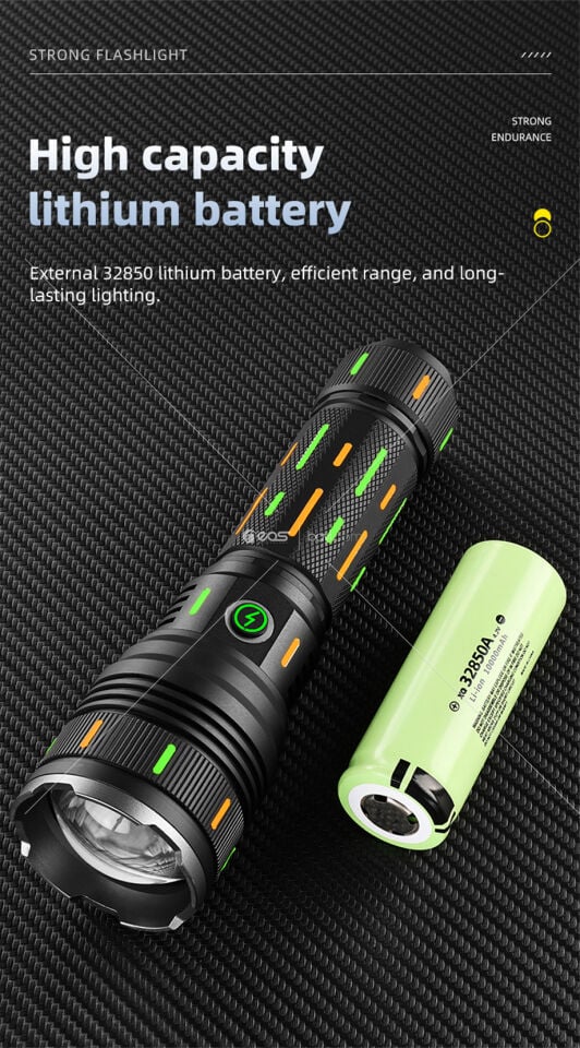 GOLD ORION OR-G66Y ÇOK FONKSİYONLU ŞARJ EDİLEBİLİR EL FENERİ