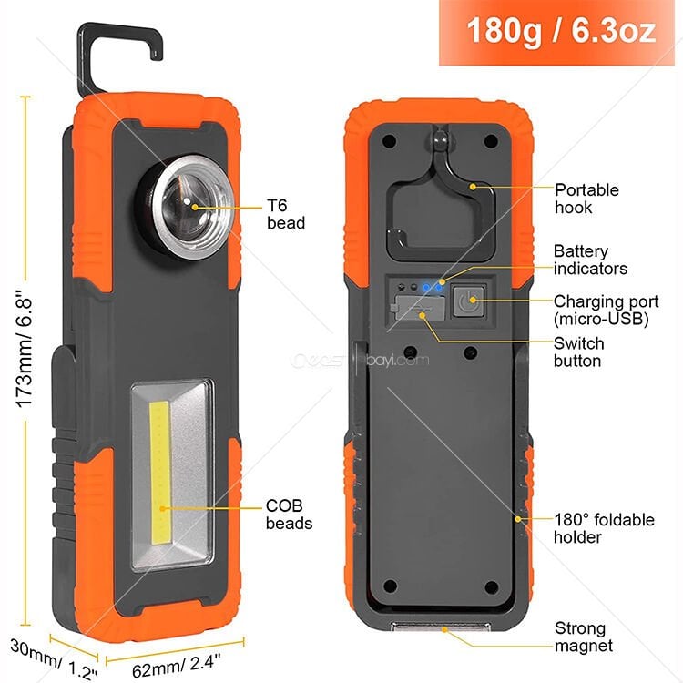 TAMİRCİ VE KAMP LAMBASI UZUN SÜREN ŞARJZ FONKSİYONLU