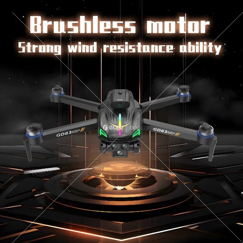GD83 HD 4K çift kamera GPS katlanabilir RC Dron ile profesyonel RC Drones akıllı beni takip geniş açı Mini FPV oyuncaklar Drone