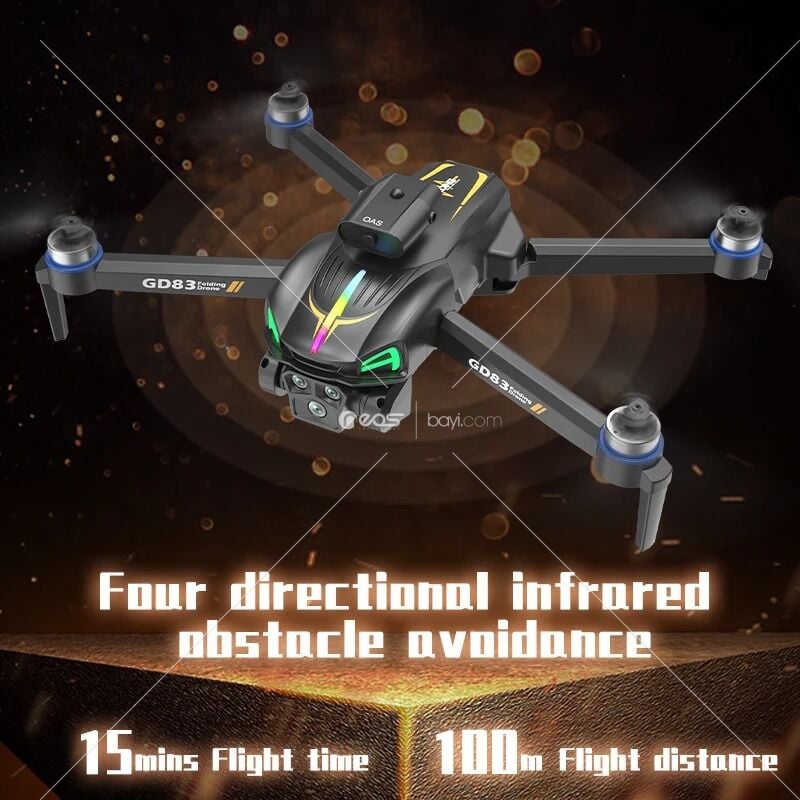 GD83 HD 4K çift kamera GPS katlanabilir RC Dron ile profesyonel RC Drones akıllı beni takip geniş açı Mini FPV oyuncaklar Drone