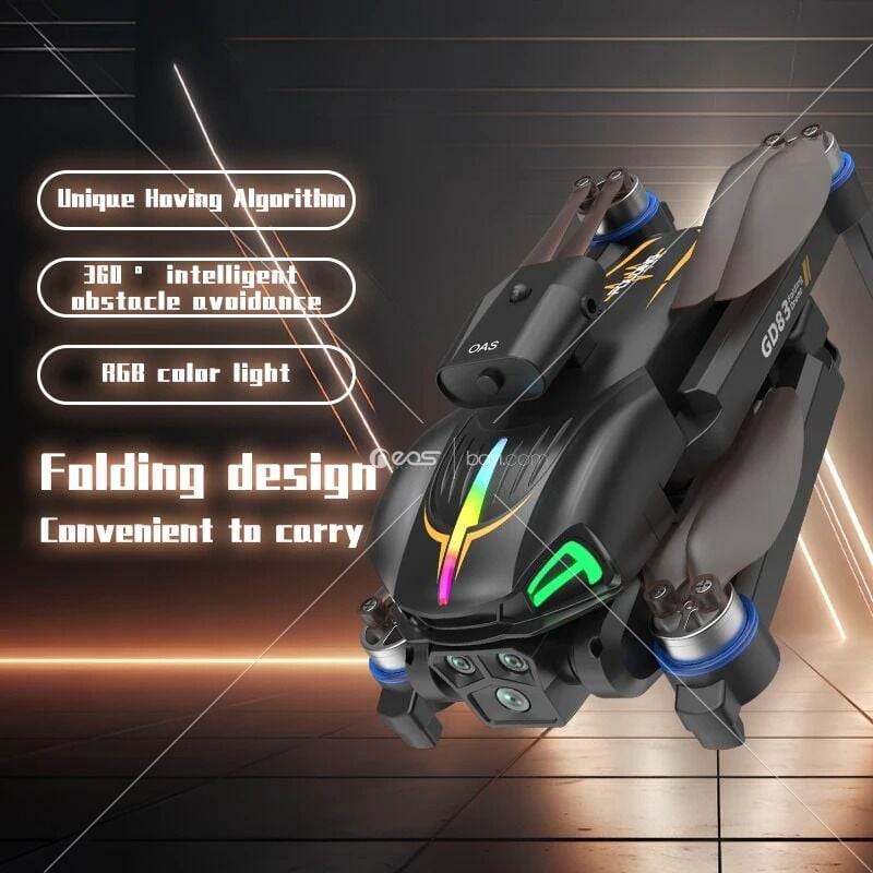 GD83 HD 4K çift kamera GPS katlanabilir RC Dron ile profesyonel RC Drones akıllı beni takip geniş açı Mini FPV oyuncaklar Drone