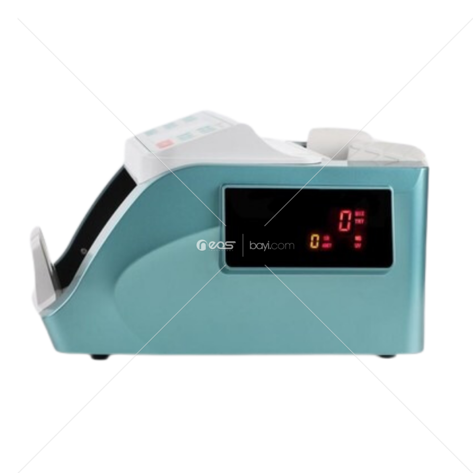 Para Sayma Makinası YAN Panel LCD Turkuaz